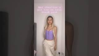 Ami charlize x plt try on haul sneak peak x #youtubeshorts #shorts #prettylittlething #tryonhaul