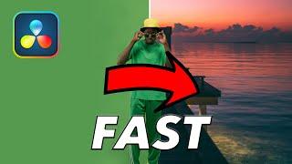 The FASTEST GREEN SCREEN Tutorial in DaVinci Resolve 17