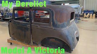 My Derelict 1931 Model A Ford Victoria restoration.