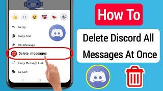 How To Delete Discord All Messages At Once in Mobile (2023) || Delete Discord All Chat