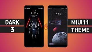 Best 3  Dark miui 11  theme || MIUI 11 theme 2020