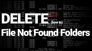 Delete Undeletable Folders (directories) via CMD - SSNC