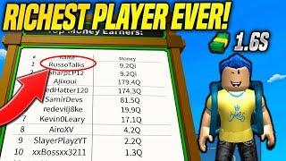 I'M THE RICHEST PLAYER IN BILLIONAIRE SIMULATOR!! *NUMBER ONE ON LEADERBOARDS* (Roblox)