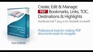 Highlighting text in PDF documents with AutoBookmark