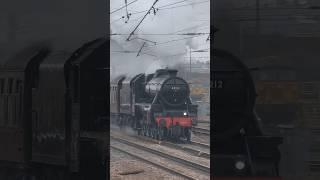 Black 5 45212 puts on the power through Doncaster - 15.02.25