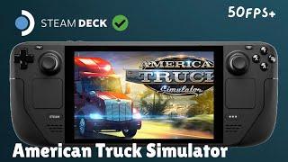 American Truck Simulator Steam Deck gameplay