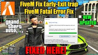 How to Fix Early-Exit trap FiveM | FiveM Fatal Error | FiveM Fatal Error Fix On PC