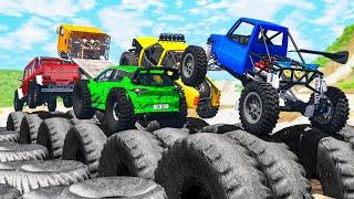 Off Road Cars Battle #3 - Beamng drive