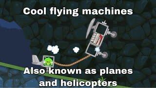 Bad piggies - cool flying machines