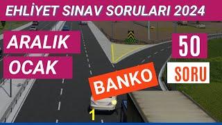 Ehliyet Sınav Soruları 2024 | Aralık, Ocak Çıkmış Ehliyet Sorularını Çöz