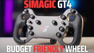 Nice budget wheel. Simagic GT4 review. Great option for a direct drive base.