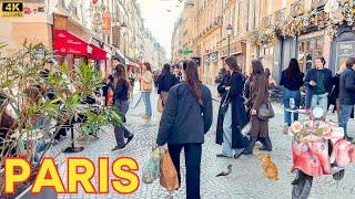 Paris, France  - 4K PARIS Walk 1 March ️ Most BEAUTIFUL Streets ️ With Captions ▶️1H05