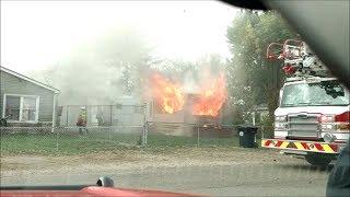 Newark Ohio Fire Department Structure Fire with Possible Entrapment 987 Idlewilde