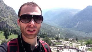 The Temple of Apollo at Delphi, Greece