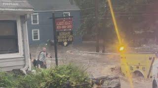 Firefighters, residents attempted unsuccessful water rescue off of Oxford Road amid CT flooding