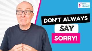 Different ways to say "Sorry" in English