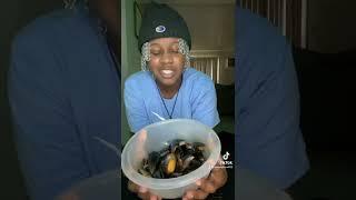 Trying Mussels for the first time￼