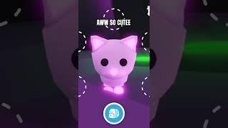 Making my snow cat neon #roblox #adoptme #adoptmegame #robloxadoptme #adoptmepets