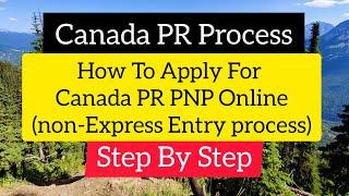 Canada PR PNP|How To Apply For Canada PR Online (PNP)