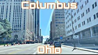 Columbus, Ohio - Downtown Drive Through Ohio’s Capital