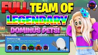 FULL Team Of LEGENDARY Dominus Pets In Mining Simulator 2! (PAY TO WIN?!)