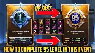Level 1 To 95  New Easy Trick To Level Fast | Collection Feature New Event Trick | PUBGM