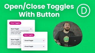 How To Open And Close Divi Toggle Modules With A Button