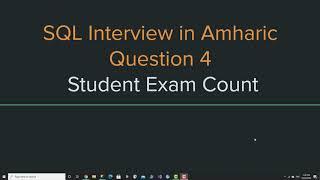 Question 4 - Student Exam Count