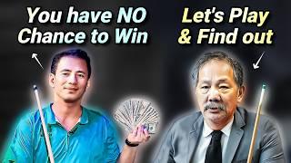 Very Confident PLAYER Thinks He Can OUTPLAY 59-Year Old EFREN REYES