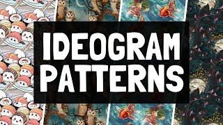 How To Make Seamless Patterns with Ideogram AI Art Generator - Print on Demand Tutorial