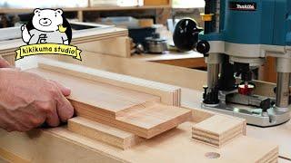 Woodworking Joints | Cutting Lap Joints Accurately with a Router Jig (subtitled)