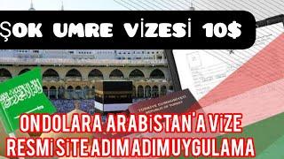 10 dolara Umre online vize başvurusu nasıl yapılır. Arabistana vize (yeşil pasaport) ucuz vize