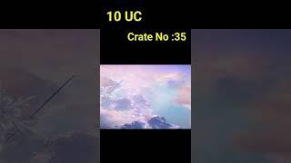 Glacier Scarl Crate opening for 10 UC BGMI #bgmi #bgmilive #bgmishorts #luckycrateopening