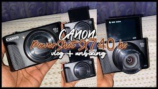 CANON POWERSHOT SX740 HS unboxing + vlog