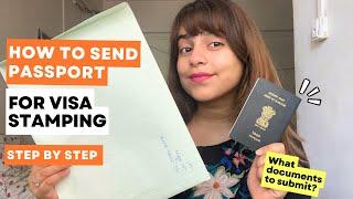 How to send passport for visa stamping | Two way courier service | VFS global
