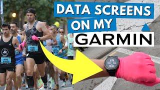 THE BEST GARMIN WATCH DATA SCREENS SETUP for every type of run - RACING, INTERVALS, EASY & TRAILS