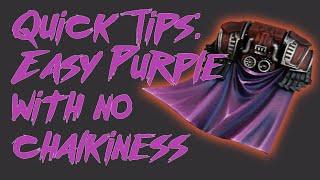 Quick Tips: Painting Purple Easily, Without Chalikiness