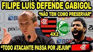 FILIPE LUIS FICOU BRAVO! “ELE VAI SER CADA VEZ MELHOR!” DEFENDEU GABIGOL! COLETIVA FLAMENGO