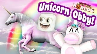 Marshmallow ESCAPES UNICORN Obby!! (Roblox)