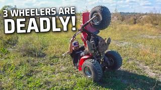 ABANDONED 3 wheeler saved! Then it RUNS ME OVER!