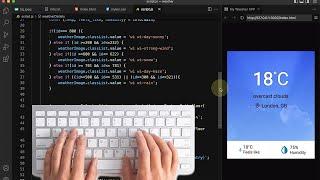 Asmr Programming | Weather APP Coding | No Talking Programming