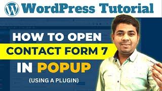 How To Open Contact Form 7 In Popup Using Free Plugin | WordPress Tutorial in Hindi | Ajay Rajput