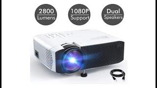 BIGVUE Mini Projector 2800L Brightness Support 1080P 150" Display