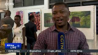 Ghanian artists display pieces at exhibition launched to support creatives
