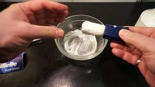 Тестируем помазок Gillette! Test shaving brush Gillette!