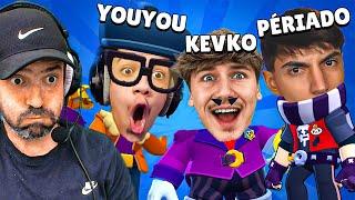 ces YOUTUBERS RESSEMBLENT à CES BRAWLERS feat Kevko Youyou Periado Blarod