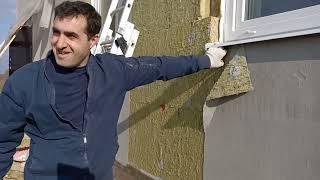 Проверка качества фасадных работ на частном доме, вскрываем фасад, покрывшийся трещинами, нарушения
