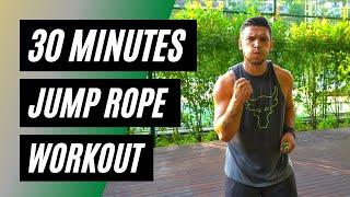 30 MINUTE JUMP ROPE WORKOUT ( 500 CALORIES IN 30 MINUTES )