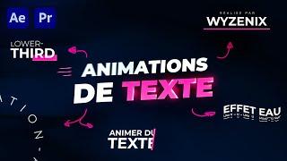 Animation de Texte (After Effects et Premiere Pro)