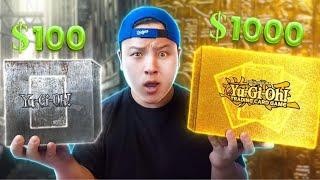 $100 Vs $1,000 Yu-Gi-Oh Card Mystery Box!